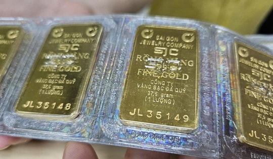 Cuối ngày 20-11, giá vàng miếng SJC, vàng nhẫn lại giảm