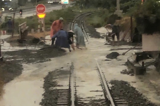 Ngừng chạy 25 tàu khách, hơn 2.000 hành khách bị ảnh hưởng