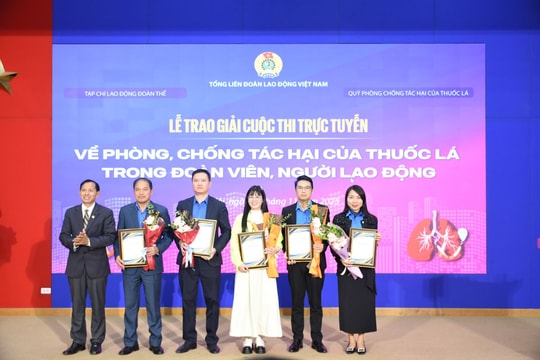 Trao giải cuộc thi trực tuyến về phòng, chống tác hại của thuốc lá