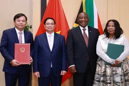 Việt Nam - Nam Phi nâng cấp quan hệ lên Đối tác Chiến lược