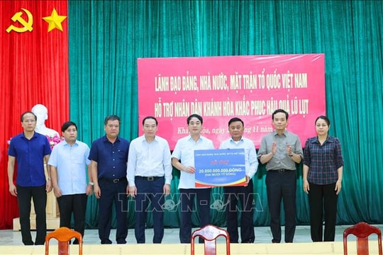 Thường trực Ban Bí thư chỉ đạo công tác khắc phục hậu quả mưa lũ