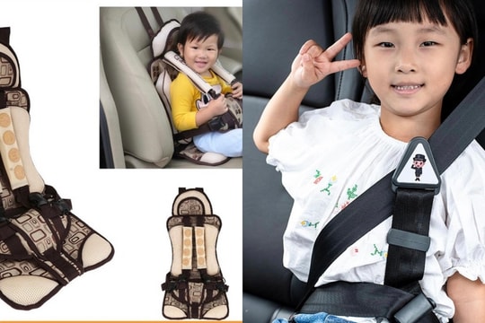 Những kiểu 'thiết bị an toàn' sai chuẩn cho trẻ đi ôtô