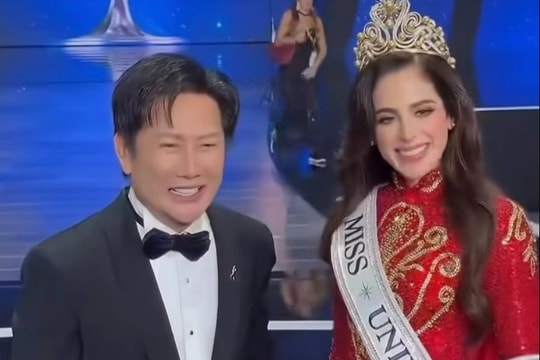 Hình ảnh gây xôn xao của Nawat và tân Hoa hậu Hoàn vũ