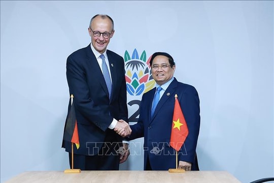 Thủ tướng Phạm Minh Chính gặp Thủ tướng các nước Đức, Ai Cập, Na Uy