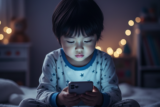 Ánh sáng xanh gây hại mắt trẻ em thế nào