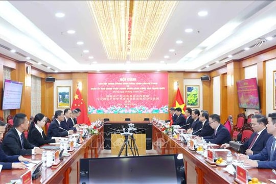 Thúc đẩy hợp tác giữa Ban Nội chính Việt Nam và Ủy ban Chính pháp Trung Quốc