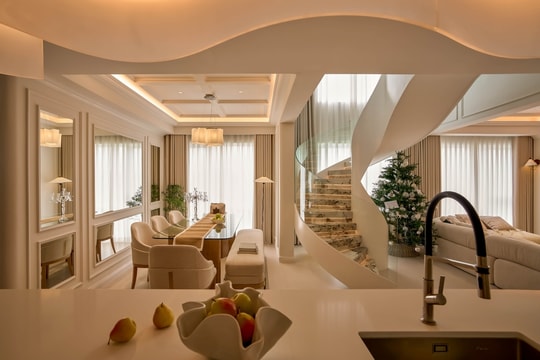 Căn hộ duplex 165 m2 kết hợp tinh thần đồng quê và hiện đại