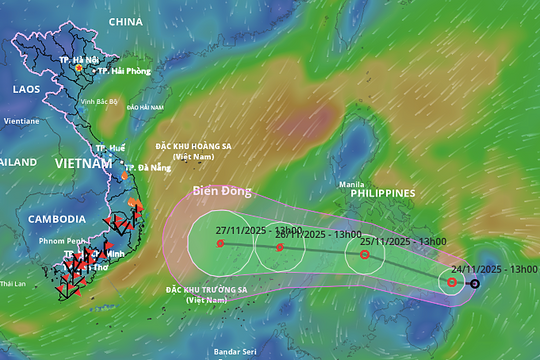 Miền Trung có thể sắp chịu ảnh hưởng của bão