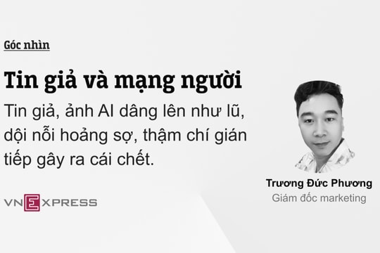 Tin giả và mạng người