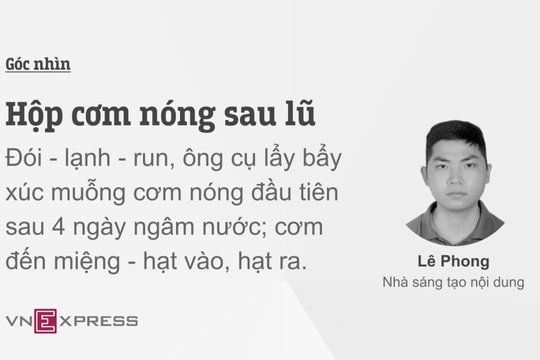 Hộp cơm nóng sau lũ