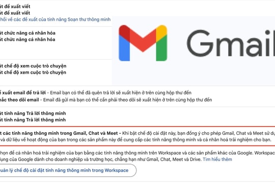 Google bác tin dùng dữ liệu Gmail để huấn luyện AI