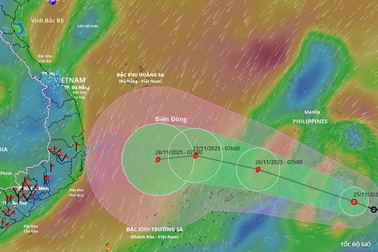 Hôm nay áp thấp nhiệt đới khả năng mạnh lên thành bão