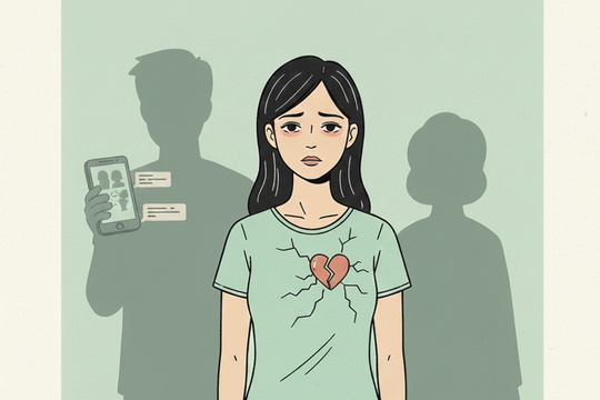 Chồng ngoại tình nhưng tôi chẳng thể rơi một giọt nước mắt