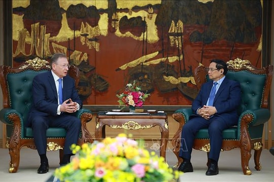 Thủ tướng Phạm Minh Chính tiếp Tổng Giám đốc Công ty Zarubezhneft, Liên bang Nga