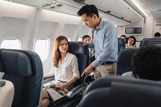 Nữ hành khách khó chịu vì tôi không chịu đổi chỗ ngồi trên máy bay