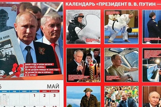 Nga phát hành lịch ảnh ông Putin, mỗi tháng một thông điệp truyền cảm hứng