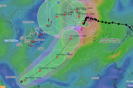 Thêm một áp thấp nhiệt đới hoạt động gần Biển Đông