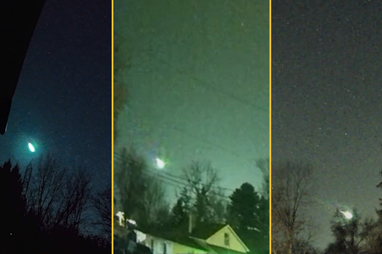 Mảnh sao chổi vận tốc 160.000 km/h cháy sáng trên bầu trời