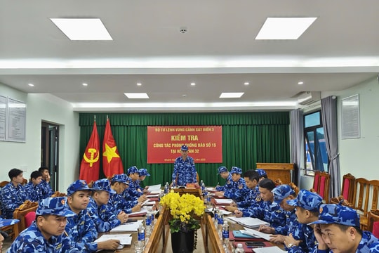 Bộ Tư lệnh Vùng Cảnh sát biển 3 chủ động ứng phó với bão số 15