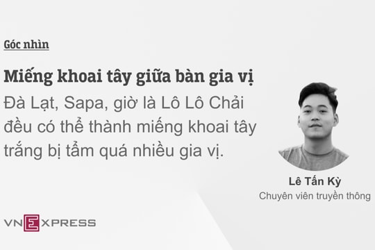 Miếng khoai tây giữa bàn gia vị