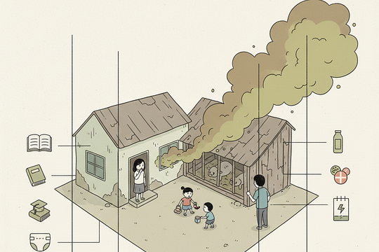 Mẹ con tôi 'không thở nổi' từ khi chồng xây chuồng trại gần nhà