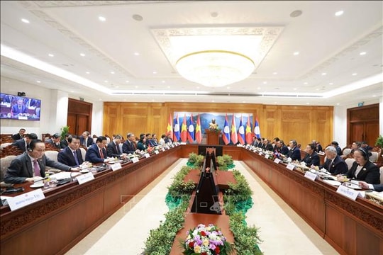 Tổng Bí thư Tô Lâm hội kiến Chủ tịch Quốc hội Lào Saysomphone Phomvihane