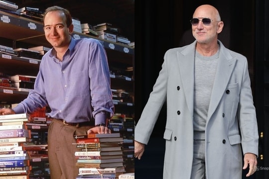 Phong cách Jeff Bezos biến đổi qua 30 năm