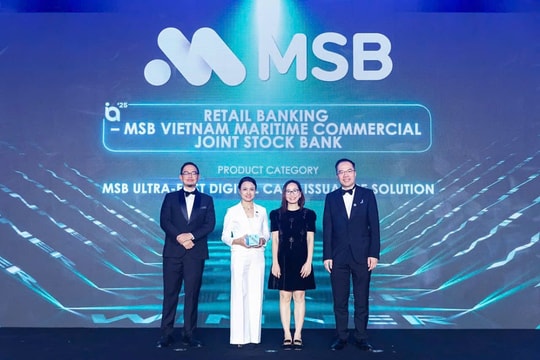 MSB nhận giải thưởng sáng tạo quốc tế