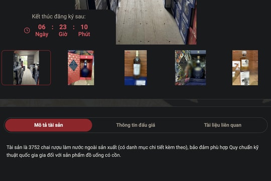 Lần đầu tiên lô rượu ngoại 'khủng' lên sàn đấu giá với mức khởi điểm 3,7 tỷ đồng