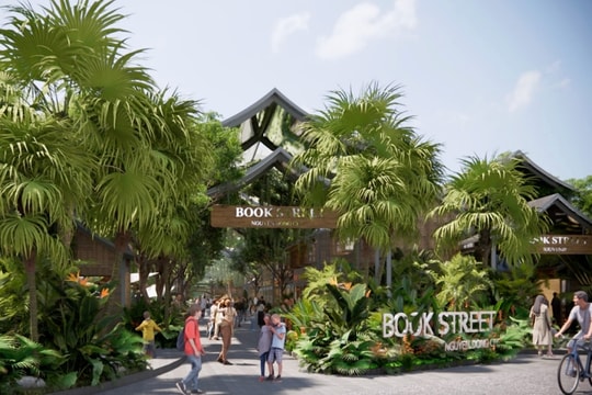 Phối cảnh Đường sách Nguyễn Đổng Chi