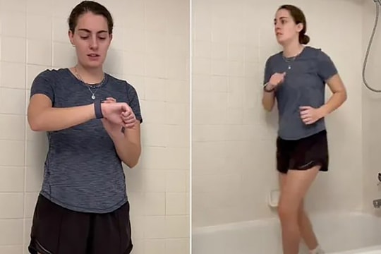 Video cô gái chạy 1,6 km trong bồn tắm hút gần 2 triệu lượt xem