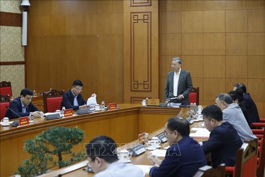 Tổng Bí thư Tô Lâm chủ trì cuộc làm việc về chủ trương, chính sách với người khuyết tật