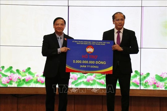 Phó Chủ tịch Quốc hội Nguyễn Khắc Định thăm hỏi tại Khánh Hòa về công tác khắc phục hậu quả mưa lũ