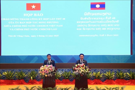 Kỳ họp lần thứ 48 Ủy ban liên Chính phủ Việt Nam - Lào đạt nhiều kết quả quan trọng và thiết thực