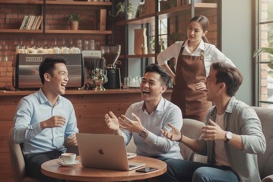 Ba khách chỉ gọi một ly cà phê 30 K nhưng ngồi 'cắm rễ'