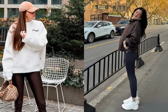 Hồ Ngọc Hà và loạt fashionista lăng xê quần legging giữ nhiệt