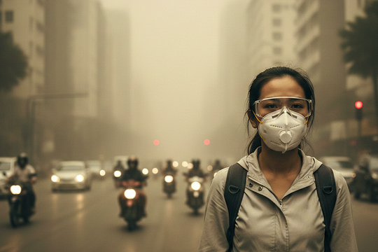 Mẹo bảo vệ mũi họng khi ô nhiễm không khí