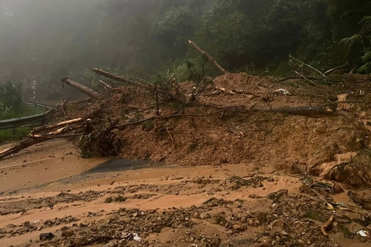 Nhiều đèo ở Lâm Đồng bị sạt lở