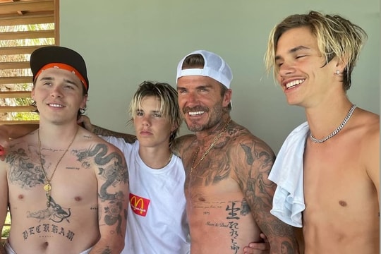 Gia đình Beckham hàn gắn?