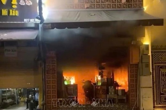 Vụ cháy quán ăn tại TP Hồ Chí Minh: Hai người bị thương đã ổn định sức khỏe