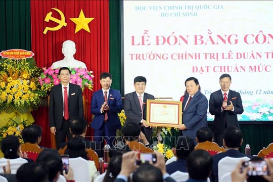 Trường Chính trị Lê Duẩn tỉnh Quảng Trị phấn đấu đạt chuẩn mức 2 trước năm 2030