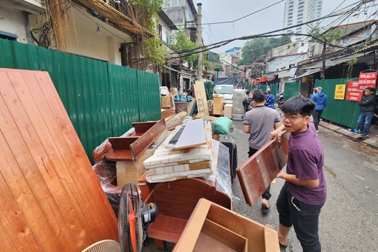 Hình ảnh Hà Nội dồn tổng lực giải phóng mặt bằng thông tuyến đường 'đắt nhất hành tinh'