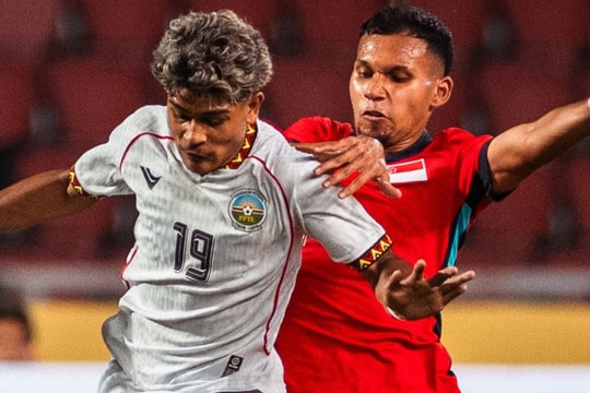 U22 Timor Leste thắng Singapore, U22 Việt Nam vơi bớt áp lực