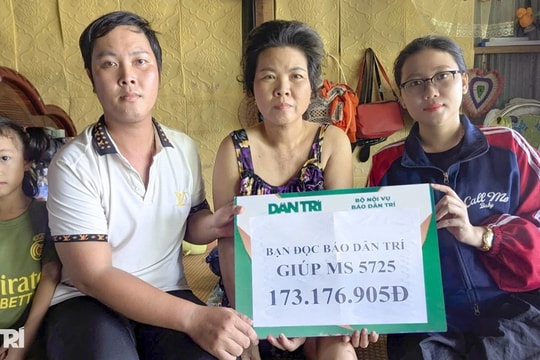 Bạn đọc giúp gia đình cha mất vì ung thư, mẹ cắt bỏ chân hơn 173 triệu đồng