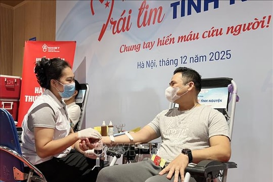 Ngày hội hiến máu 'Trái tim tình nguyện' 2025