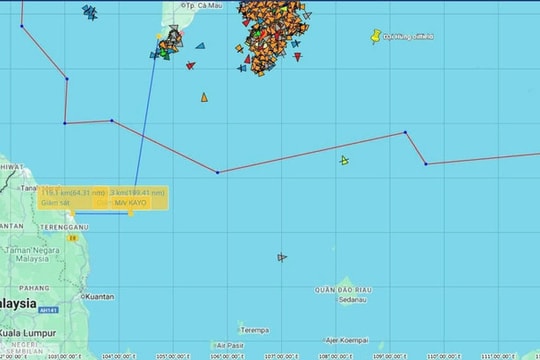 Cứu nạn kịp thời thuyền viên Việt Nam gặp nạn trên vùng biển Malaysia