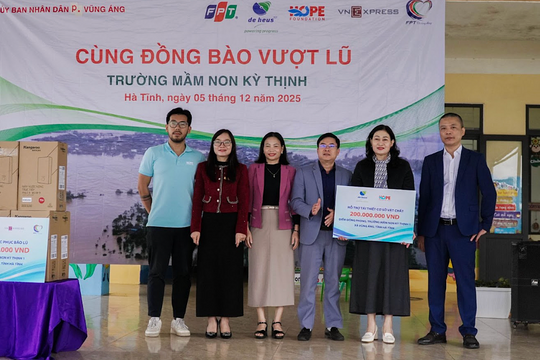 Hai trường học Hà Tĩnh được hỗ trợ một tỷ đồng