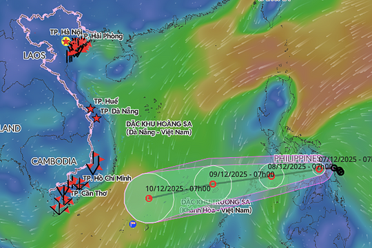 Áp thấp nhiệt đới ngày mai vào Biển Đông