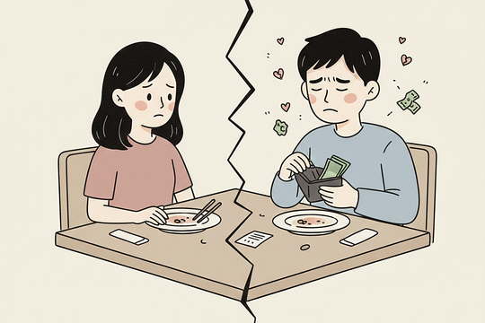 Bạn trai kêu tình phí tốn kém dù tháng chỉ chi khoảng 2 triệu đồng