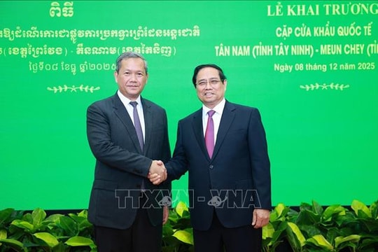 Thủ tướng Phạm Minh Chính hội đàm với Thủ tướng Campuchia Hun Manet